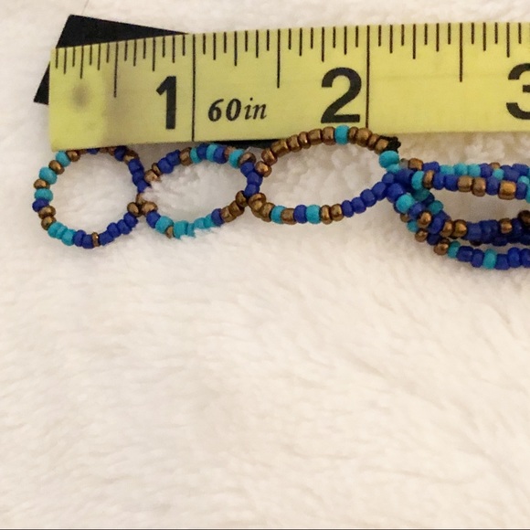 NWT R.J. GRAZIANO Boho Multi-color Twisted Seed Bead Collared Statement Necklace - Picture 9 of 11